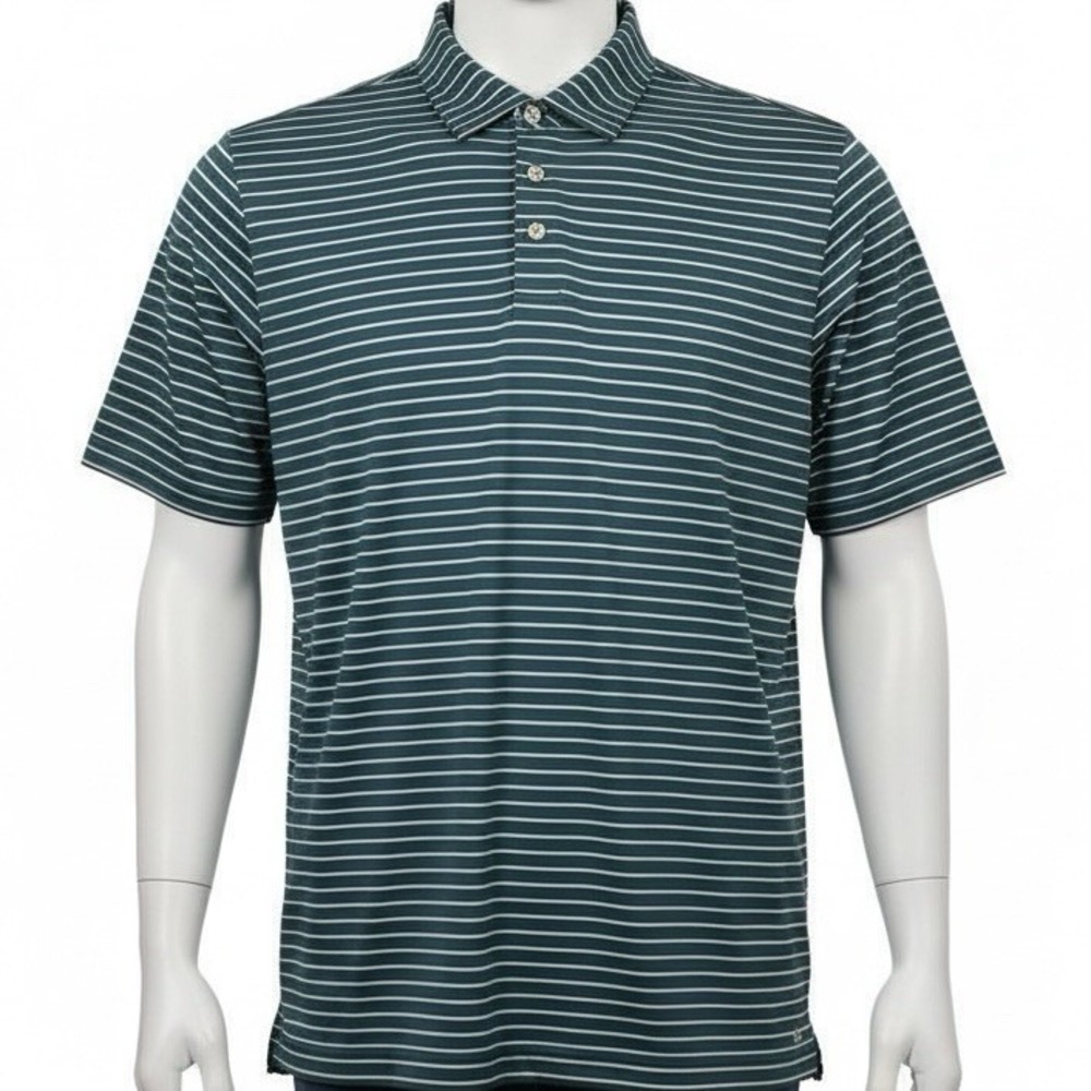 Peter‎ Millar Summer Comfort Golf Polo Blue White Striped Men's Size XXL